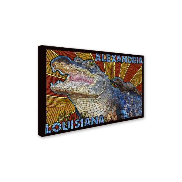 Lantern Press 'Alligator 1' Canvas Art,16x24